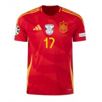 Spanien Nico Williams #17 Fußballbekleidung Heimtrikot EM 2024 Kurzarm